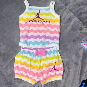 Baby girl Jordan matching set 0-3M